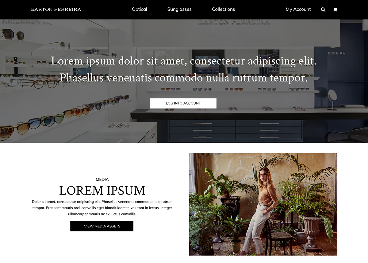 Screenshot of Barton Perreira website